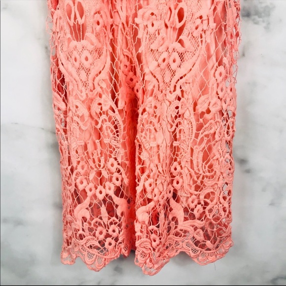 Urban Outfitters Peach Lace Shift Dress - Picture 5 of 8